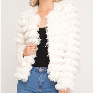 Faux fur jacket